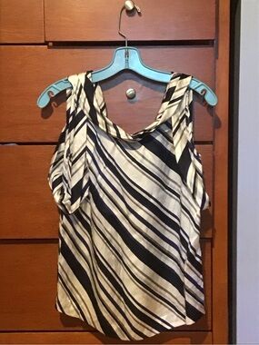 100% silk Jacob Striped Cowl Neck Camisole